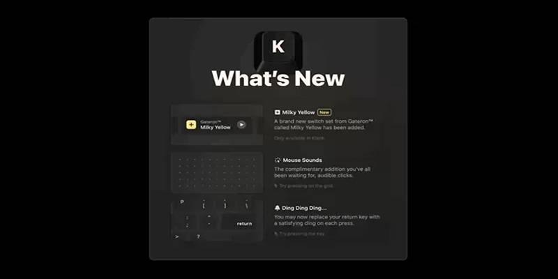 Klack Launches Milky Yellow Switches and New Mouse Click Sounds